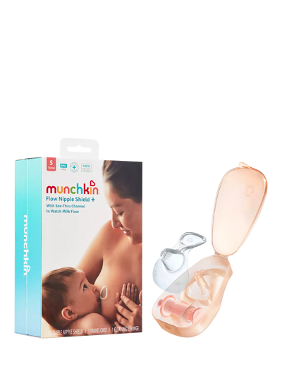 John Lewis Munchkin Flow Nipple Shield+ Breastfeeding Nipple Shield, 16mm- Buy online at McGrocer