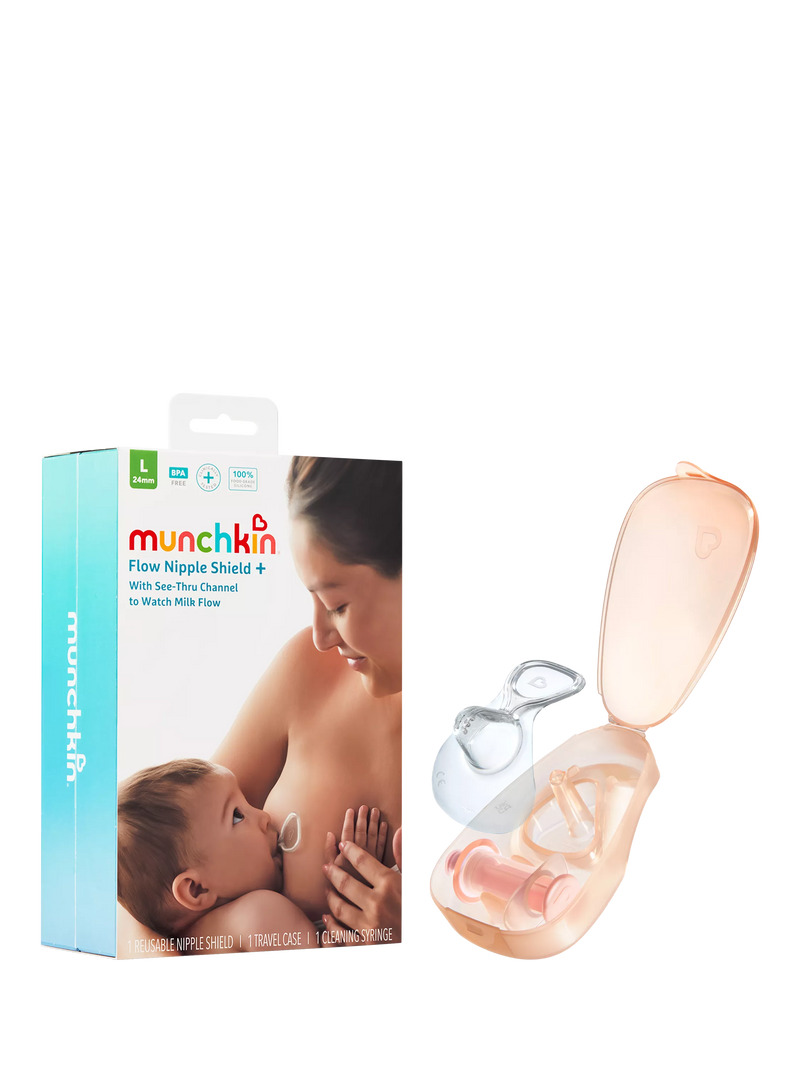 Munchkin Flow Nipple Shield 24mm silicone breastfeeding - British product