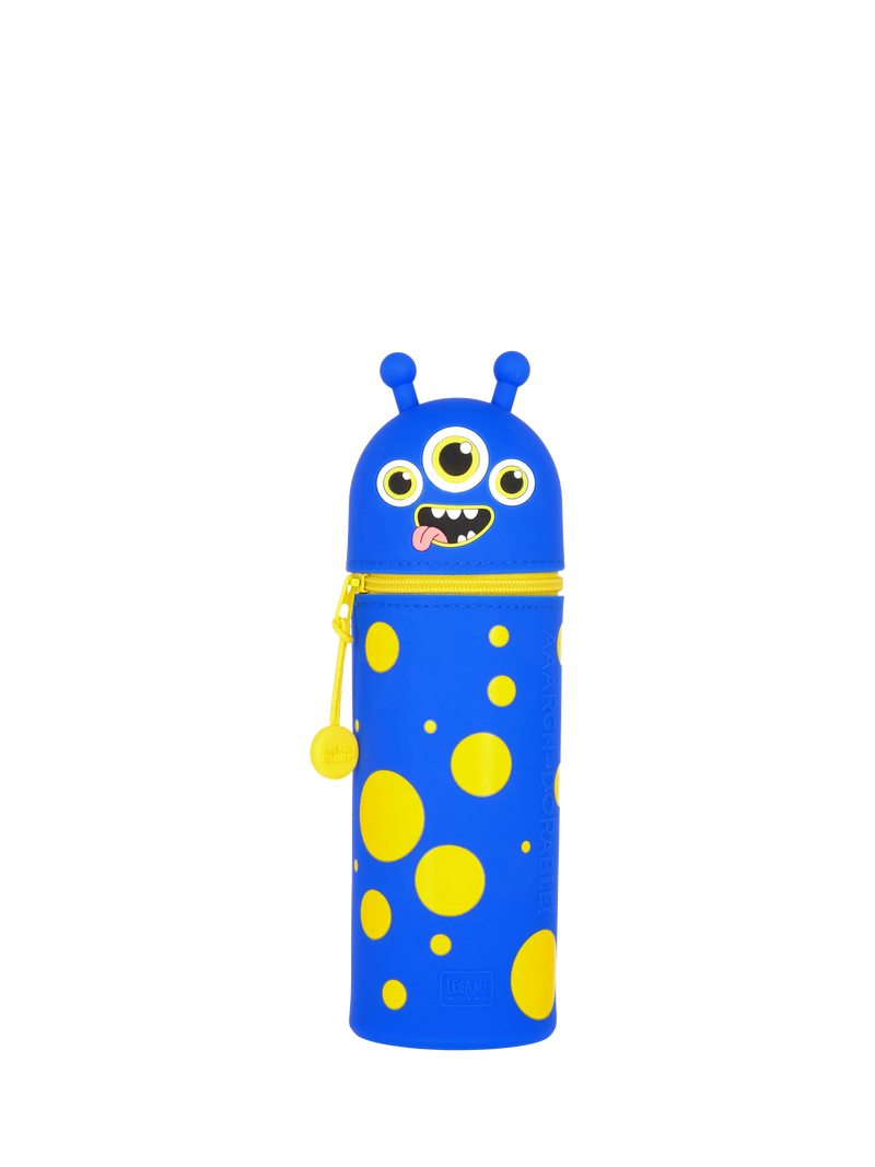 Legami Kawaii Monster pencil case navy blue silicone - British product