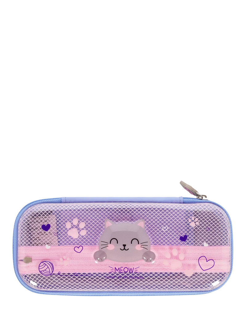 Legami pink kitty pencil case, UK version