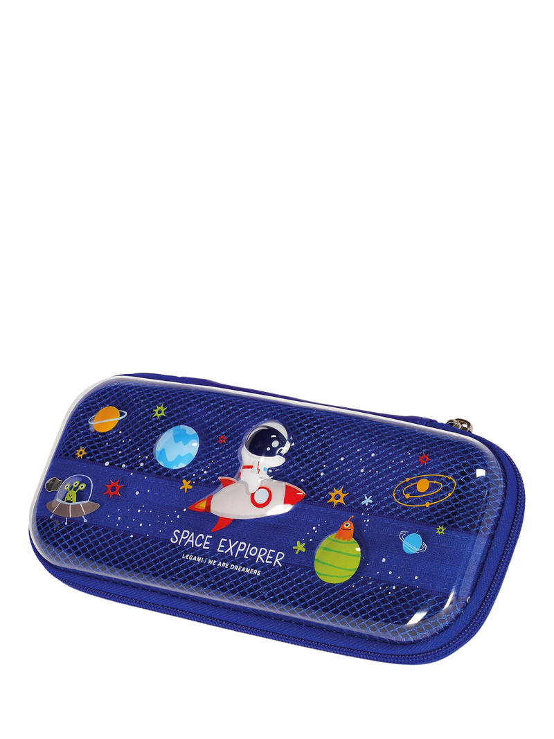 Legami Wonderwow Space pencil case navy blue - British product