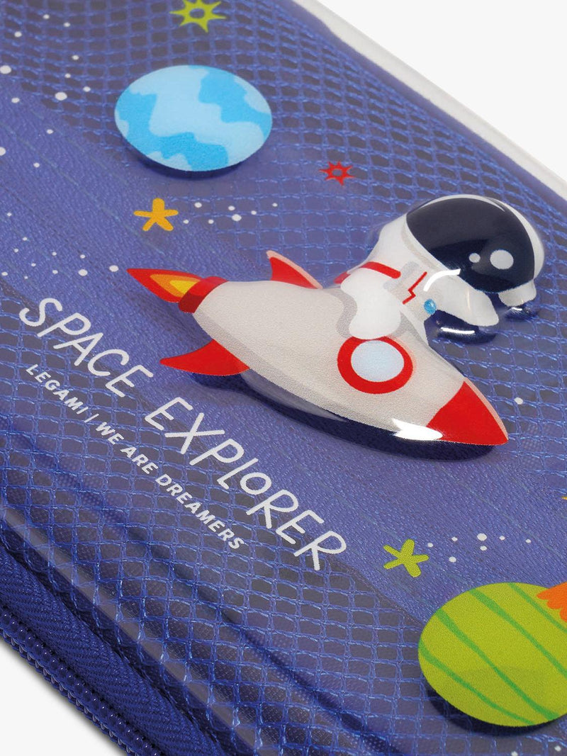 Legami Wonderwow Space pencil case navy blue - British product