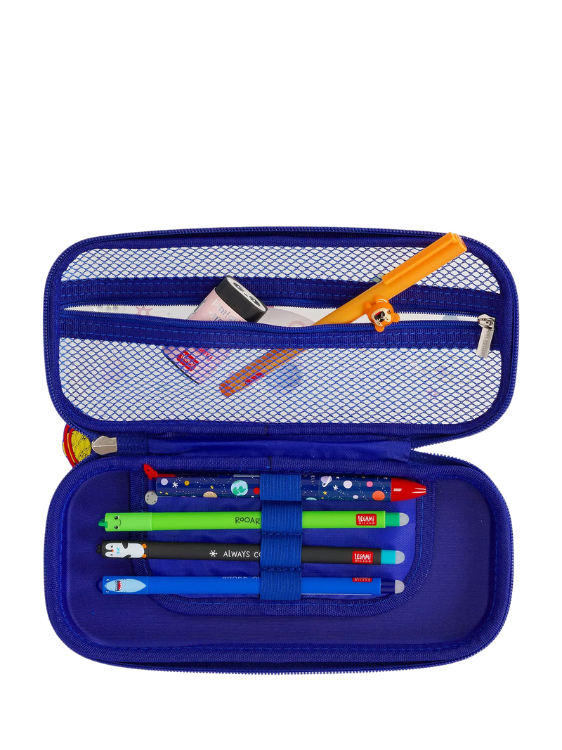 Legami Wonderwow Space pencil case navy blue - British product
