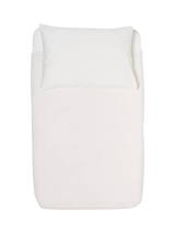 John Lewis The Little Green Sheep Cotton Cotbed Duvet Cover and Pillowcase Set, White- Buy online at McGrocer