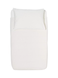 Little Green Sheep cotbed duvet cover pillowcase set white - British product