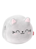 Legami grey cat-shaped super soft cushion, imported from the UK