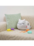 Legami grey cat-shaped super soft cushion, imported from the UK