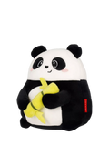 Legami Mini Panda Super Soft cushion, black stuffed toy - British product