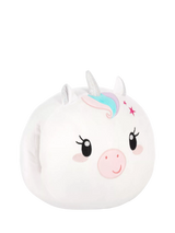 John Lewis Legami Unicorn Super Soft Cushion, Pink, 31 x 33 x 14 cm- Buy online at McGrocer