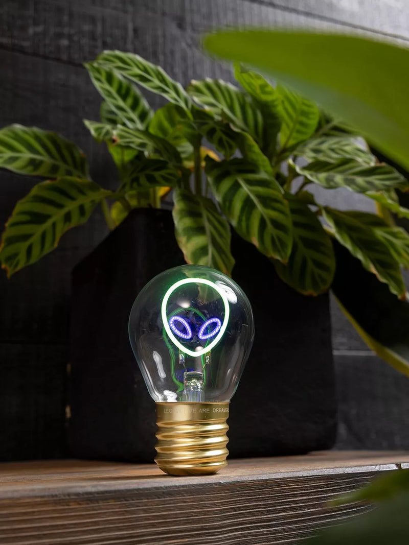 Legami Alien Lightbulb Table Lamp green, UK version