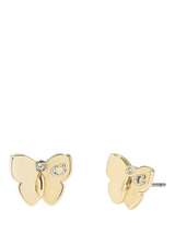 John Lewis Coach Signature C Butterfly Stud Earrings, Gold- Buy online at McGrocer