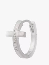 John Lewis AllSaints Sterling Silver Minimal Huggie Hoop Earrings- Buy online at McGrocer