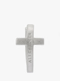 AllSaints sterling silver minimal huggie hoop earrings, imported from the UK