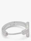 AllSaints sterling silver minimal huggie hoop earrings, imported from the UK
