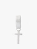 AllSaints sterling silver cross huggie hoop earrings - British product