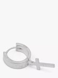 AllSaints sterling silver cross huggie hoop earrings - British product