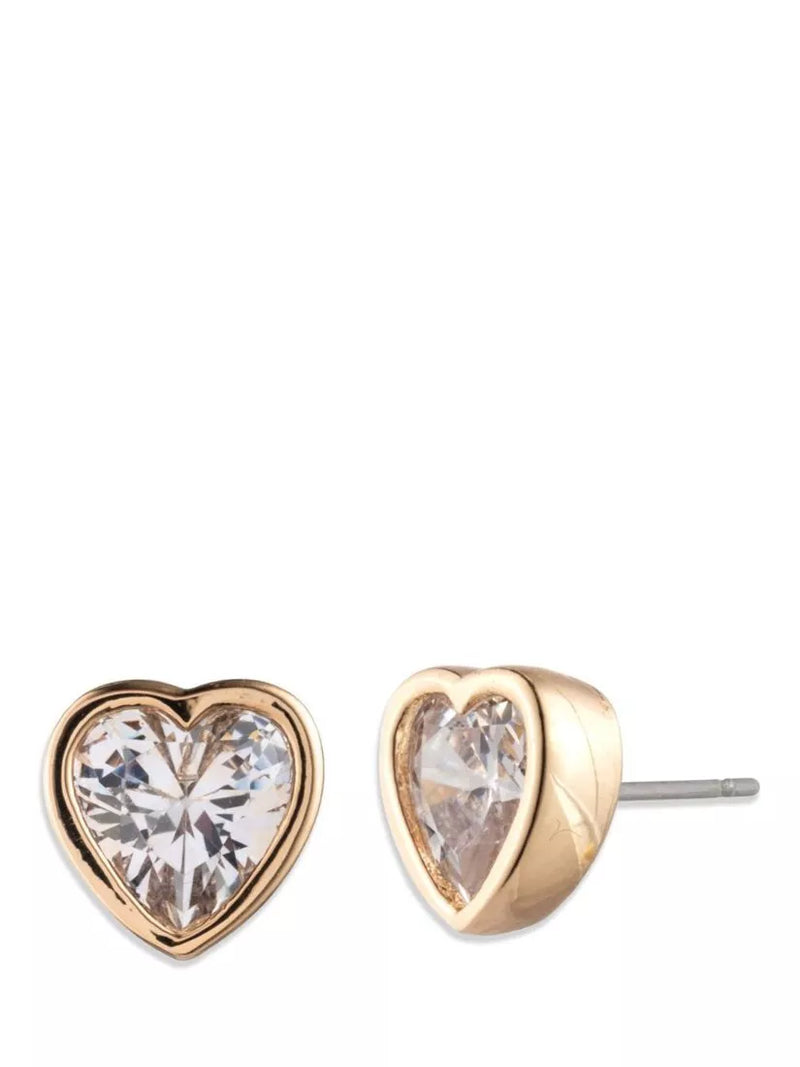 Ralph Lauren crystal heart stud earrings, UK version