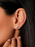 Ralph Lauren crystal heart stud earrings, UK version