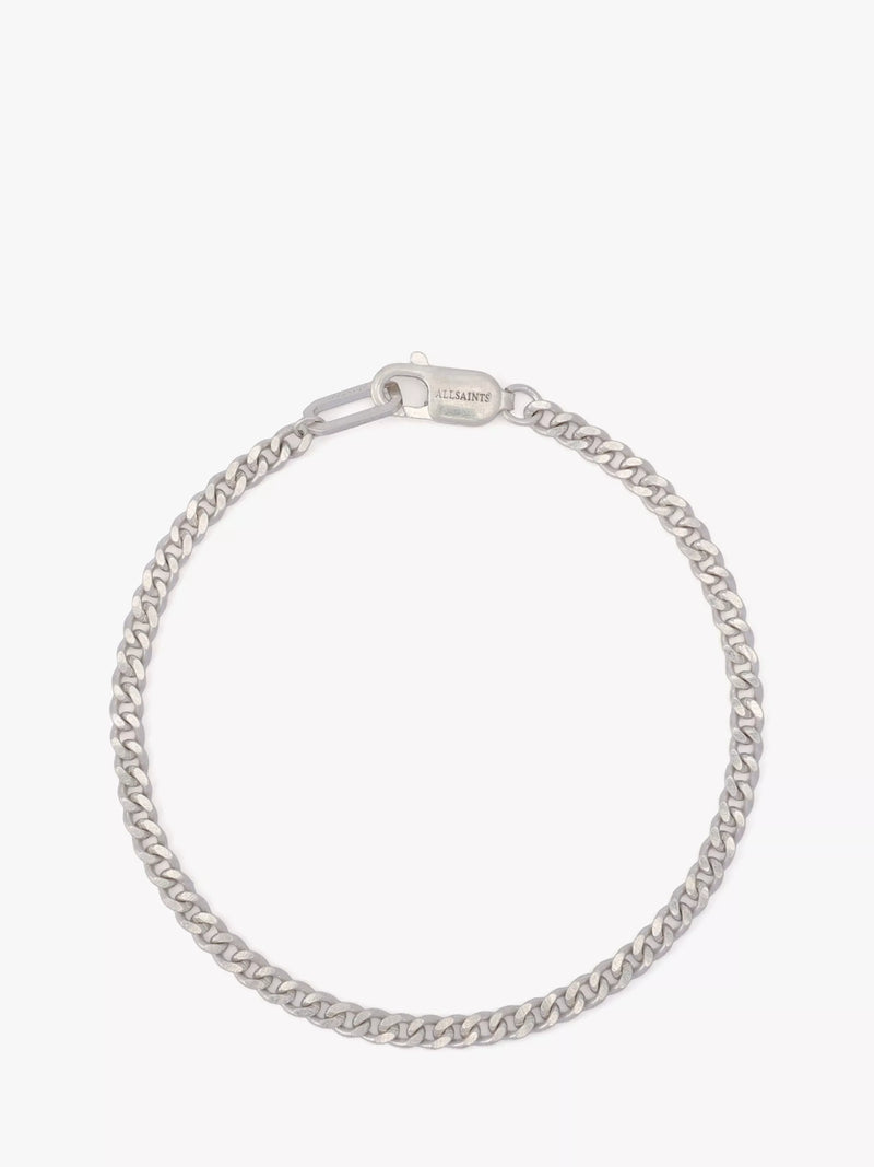 AllSaints Sterling Silver Curb Chain Bracelet, UK version
