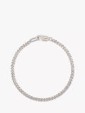 AllSaints Sterling Silver Curb Chain Bracelet, UK version