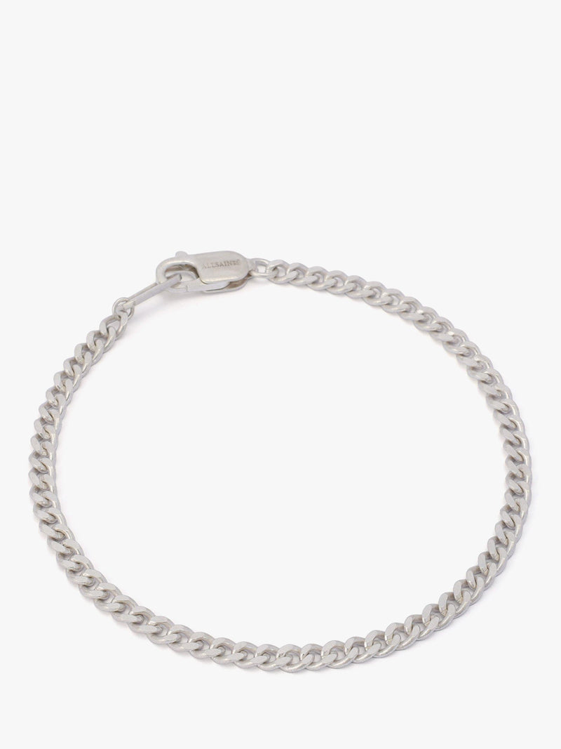 AllSaints Sterling Silver Curb Chain Bracelet, UK version