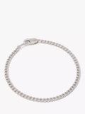 AllSaints Sterling Silver Curb Chain Bracelet, UK version