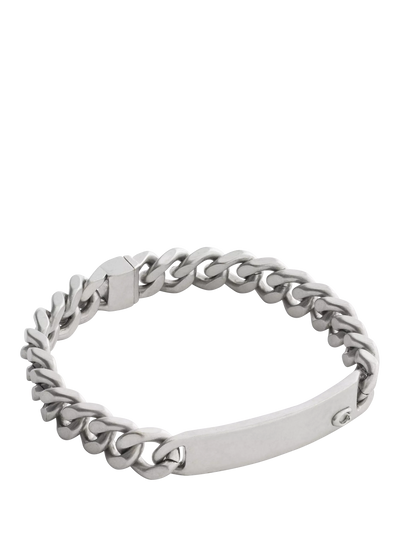 John Lewis Coach Curb Chain Link Bracelet Antique Silver 216mm- Buy online at McGrocer
