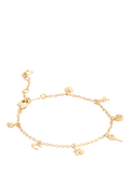 Coach gold tone chain link charm bracelet - British product