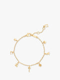 Coach gold tone chain link charm bracelet - British product