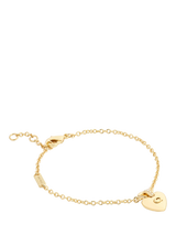 John Lewis Coach Signature C Puffy Heart Bracelet, Gold- Buy online at McGrocer