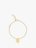 Coach Signature C puffy heart bracelet gold - British product