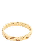 Coach braided gold bangle bracelet with cubic zirconia (British brand)