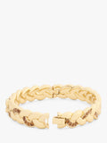 Coach braided gold bangle bracelet with cubic zirconia (British brand)