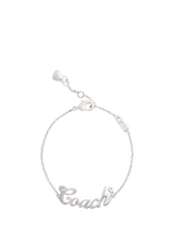 John Lewis Coach Name Plate Bracelet, Rhodium, 165mm- Buy online at McGrocer