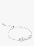 Coach Name Plate Bracelet rhodium with crystal - British product