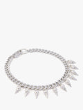 AllSaints spiked pearl curb chain choker warm silver - British product