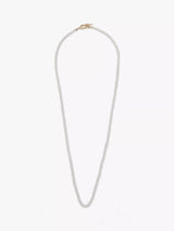 John Lewis AllSaints Pearl Strand Necklace, Shiny Gold- Buy online at McGrocer