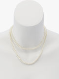 AllSaints pearl strand necklace in shiny gold, UK version