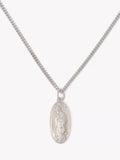 AllSaints sterling silver saint pendant necklace, imported from the UK
