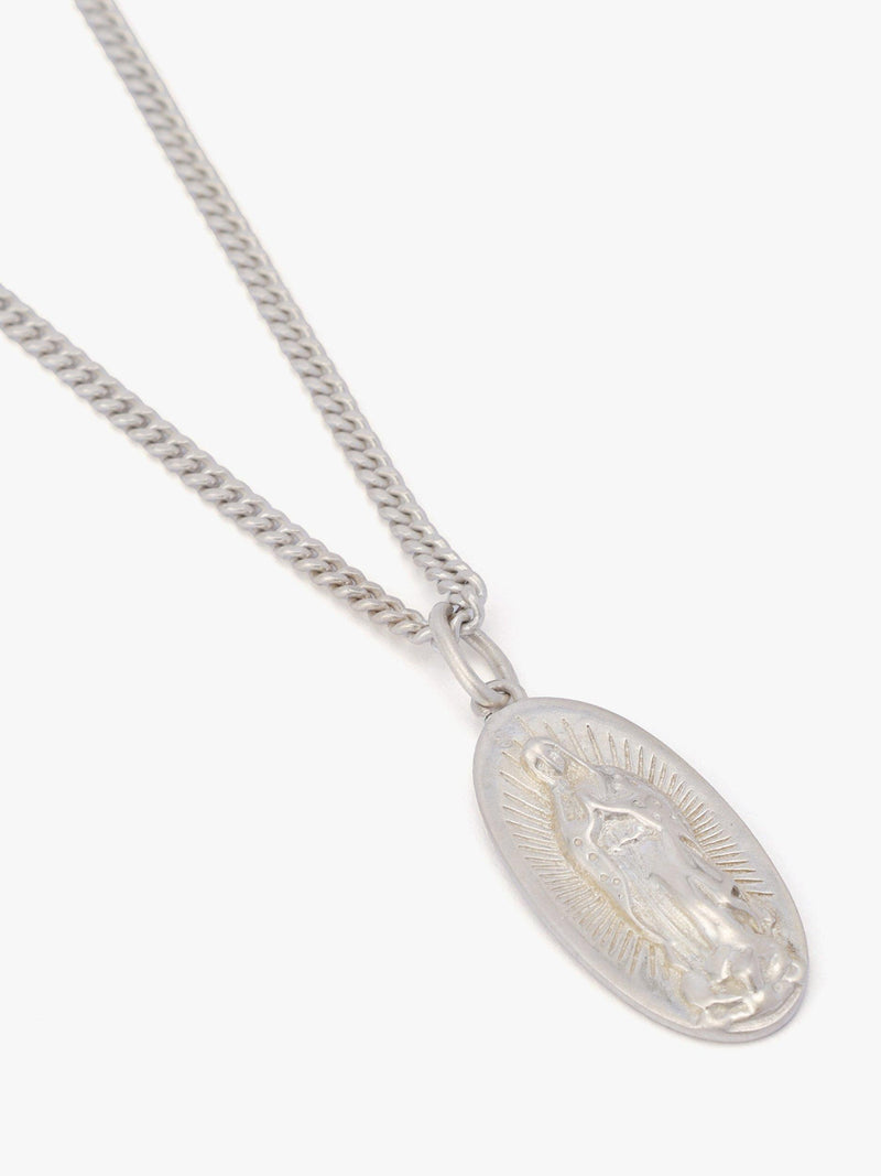 AllSaints sterling silver saint pendant necklace, imported from the UK