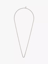 John Lewis AllSaints Sterling Silver Curb Chain Strand Necklace- Buy online at McGrocer