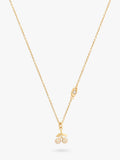 Coach cherry charm pendant necklace with crystal stones (British brand)
