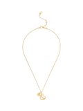 Coach necklace textured gold heart pendant gold toned (British brand)