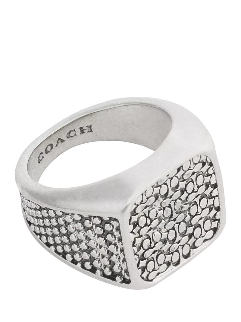 Coach cocktail ring antique silver size O, imported from the UK