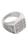 Coach cocktail ring antique silver size O, imported from the UK