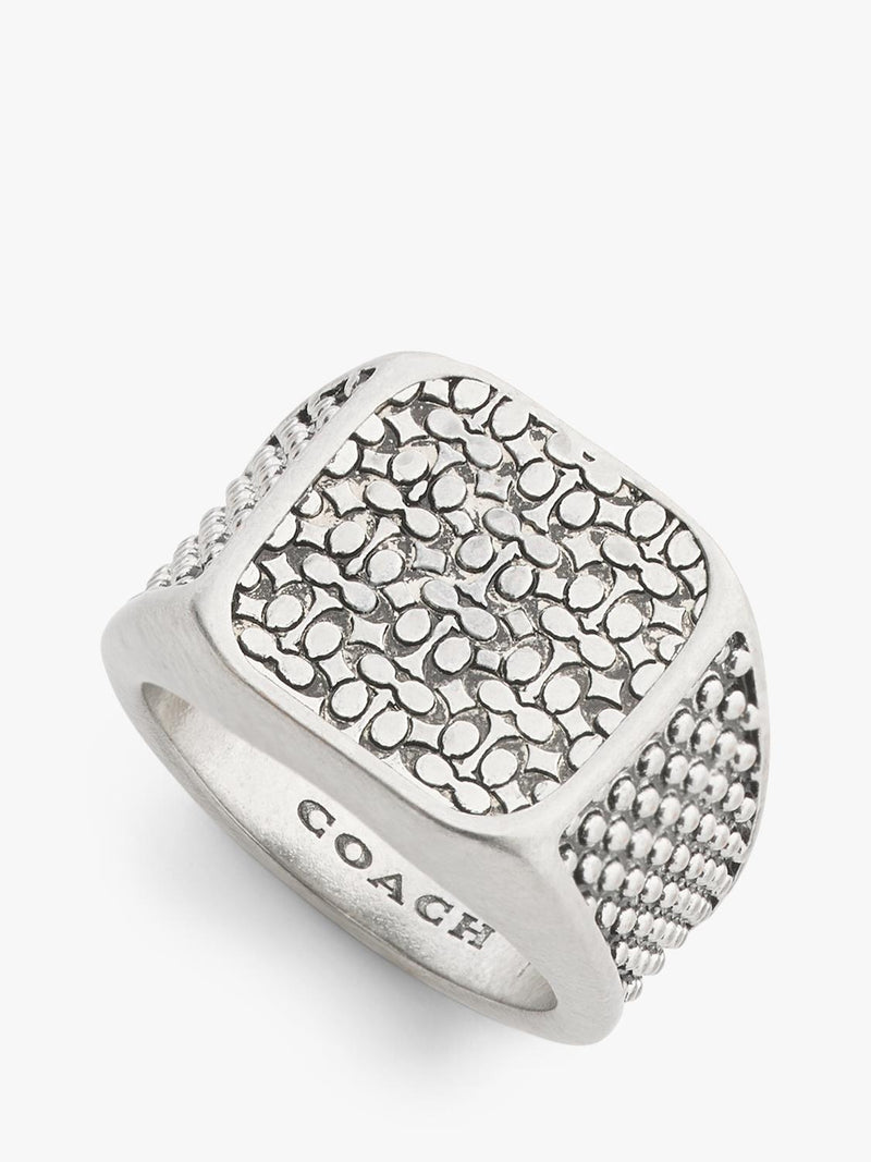 Coach cocktail ring antique silver size O, imported from the UK