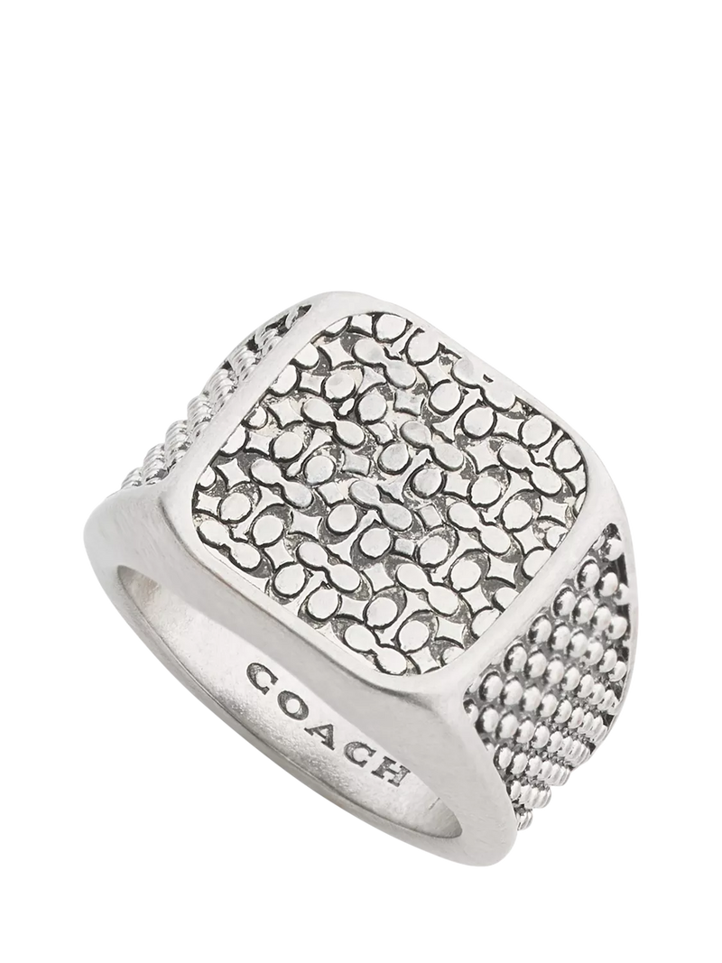 Coach cocktail ring antique silver size O, imported from the UK