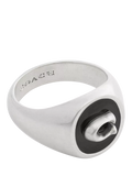 Coach signet ring antique silver size O, UK version