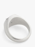 Coach signet ring antique silver size O, UK version