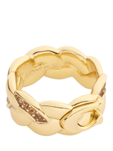 John Lewis Coach Sculpted C Braided Ring, Gold, UK Size O- Buy online at McGrocer